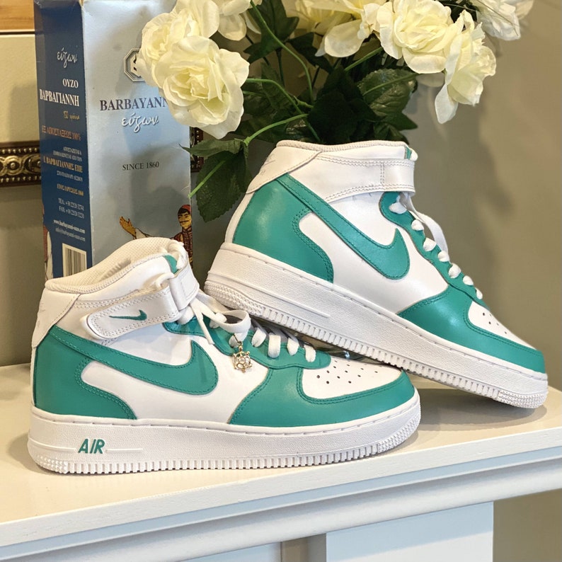teal air force ones