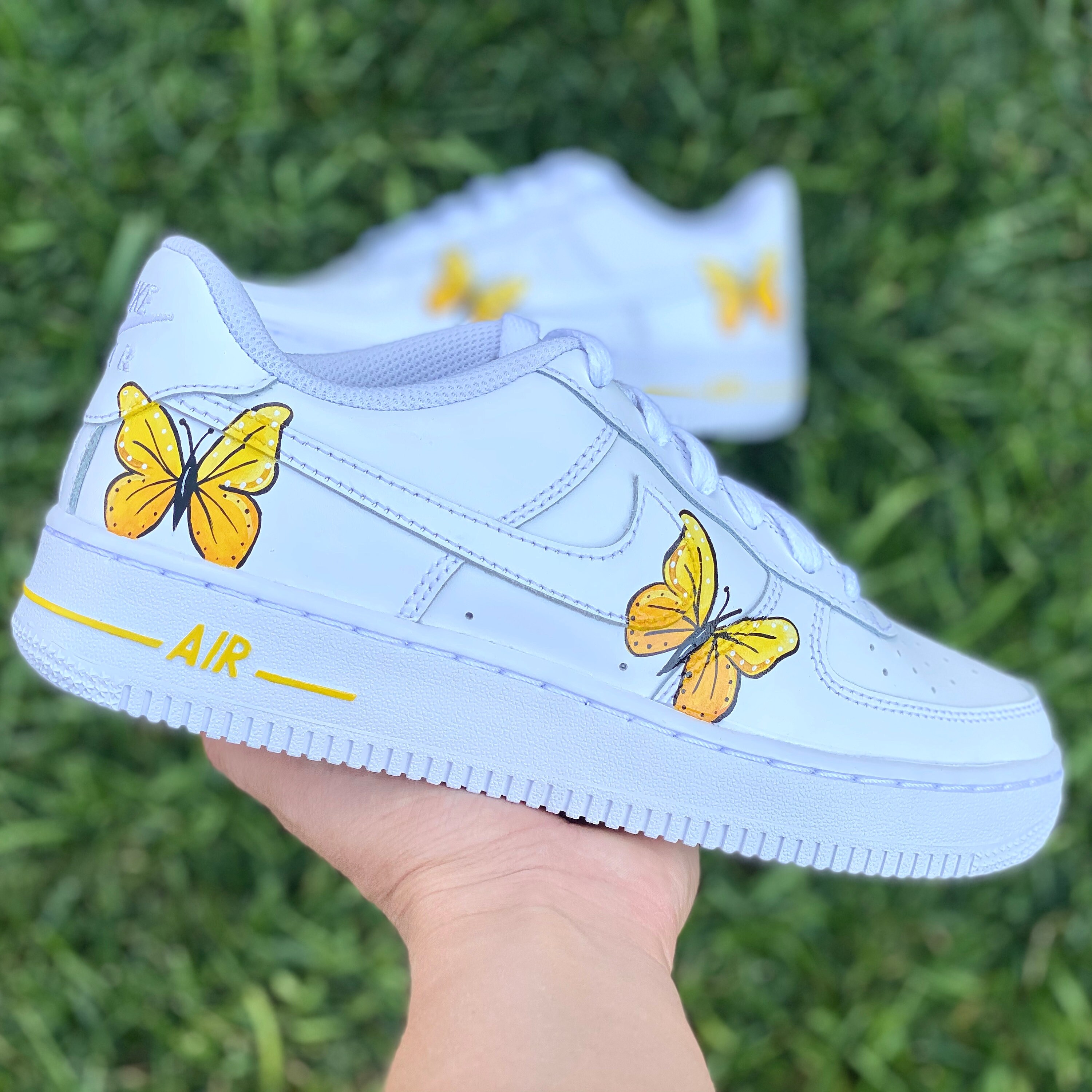 Custom Pick your color Nike Butterfly Air Force Ones | Etsy