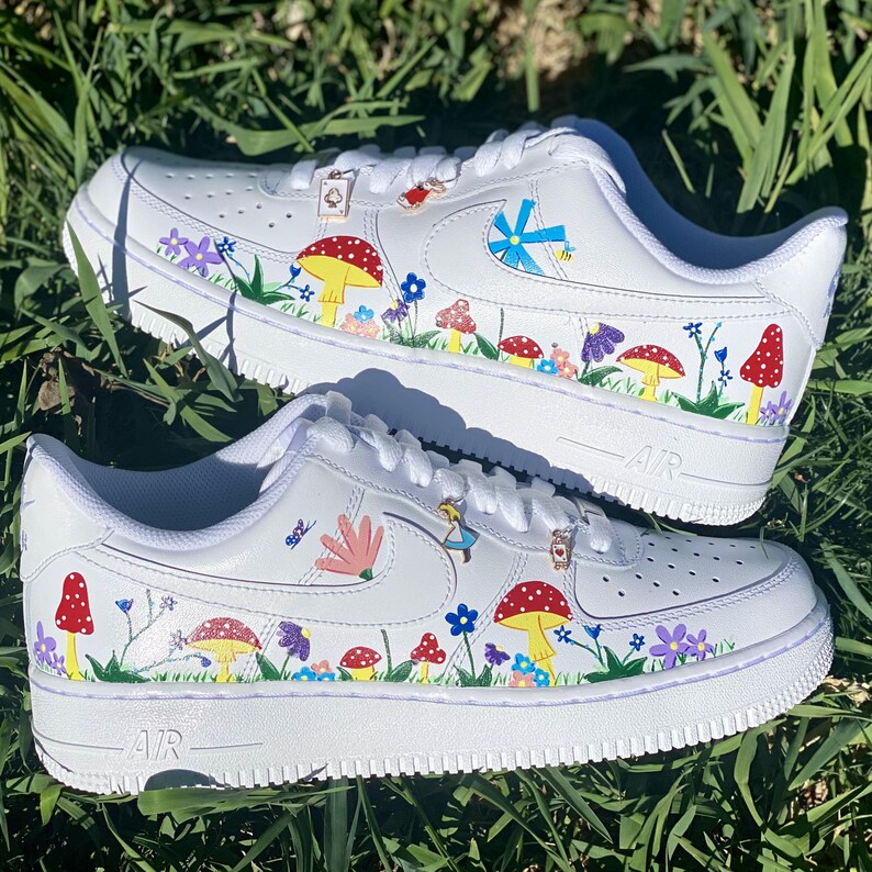 Flowers Custom Painted Shoes 