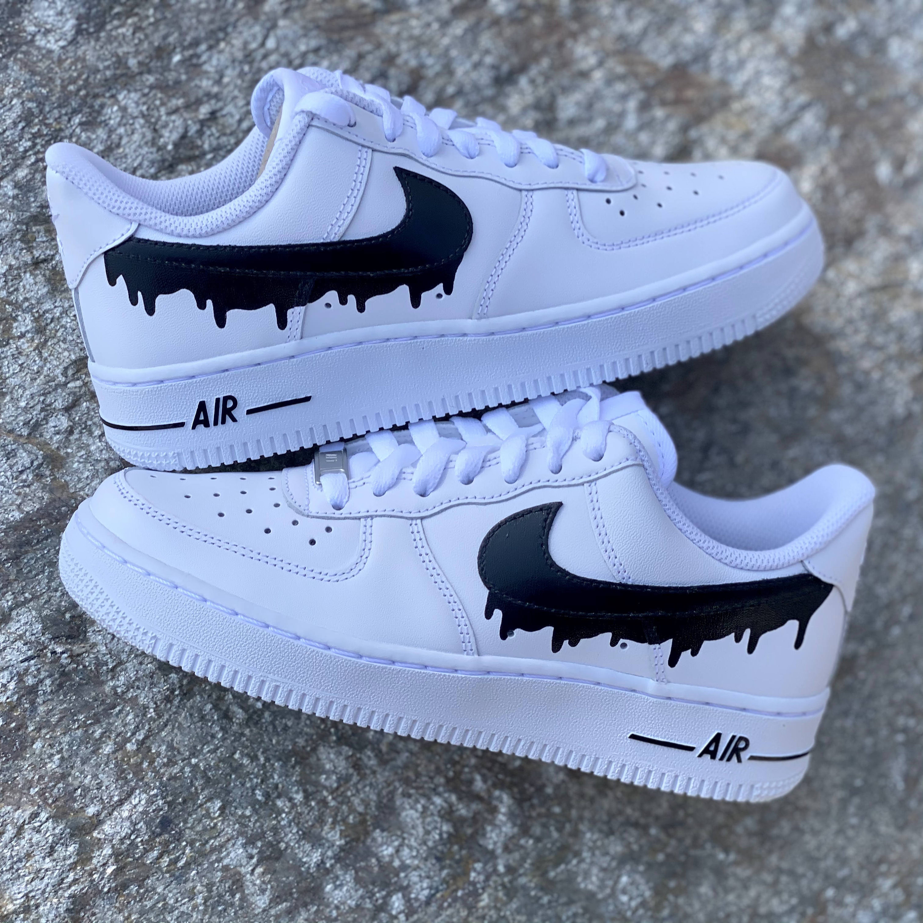 black and white af1 custom