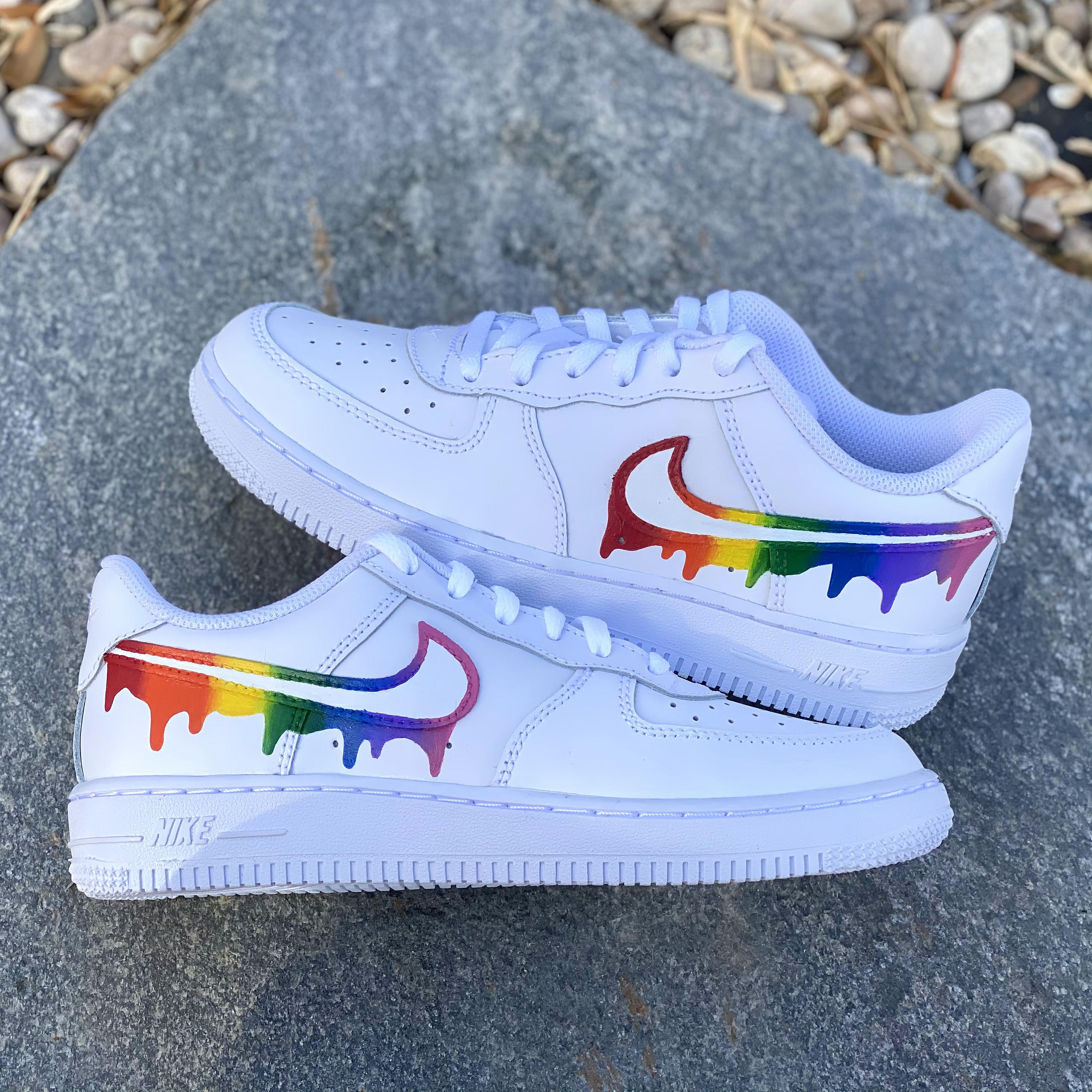 rainbow drip air force 1