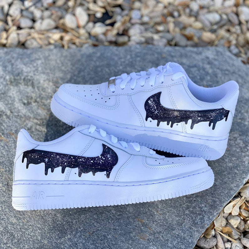 Nike Air Force 1 кастом молнии черные