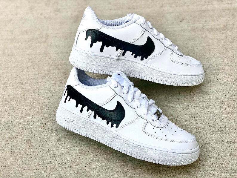 black and white af1 custom