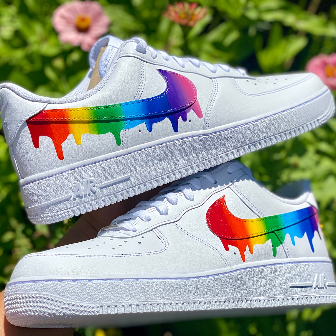 custom drip air force ones
