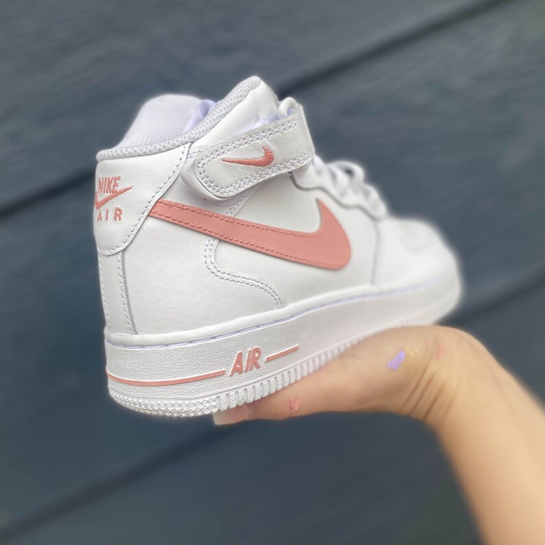 Pick Your Color Salmon Color Custom Nike Air Force Ones | Etsy
