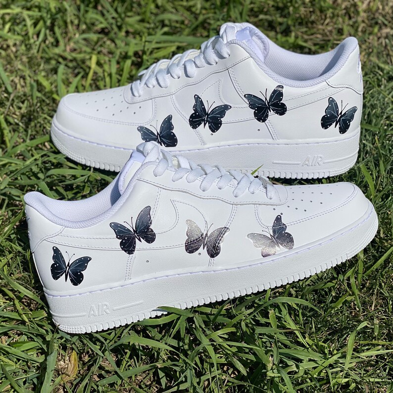 black and white af1 custom