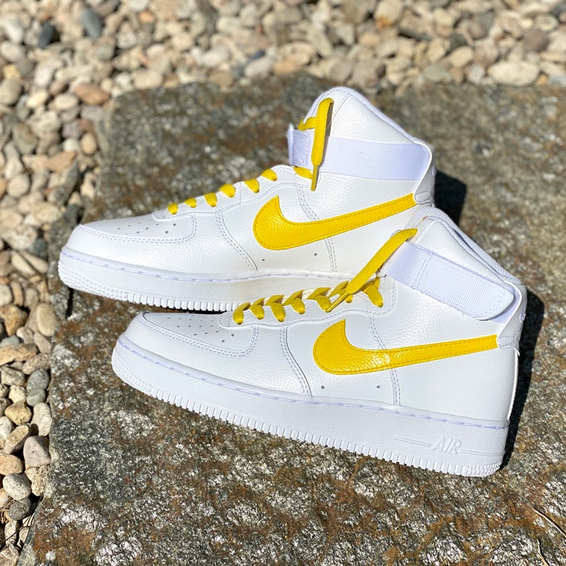 Pick Your Color Custom Nike Air Force Ones Swoosh & Laces | Etsy
