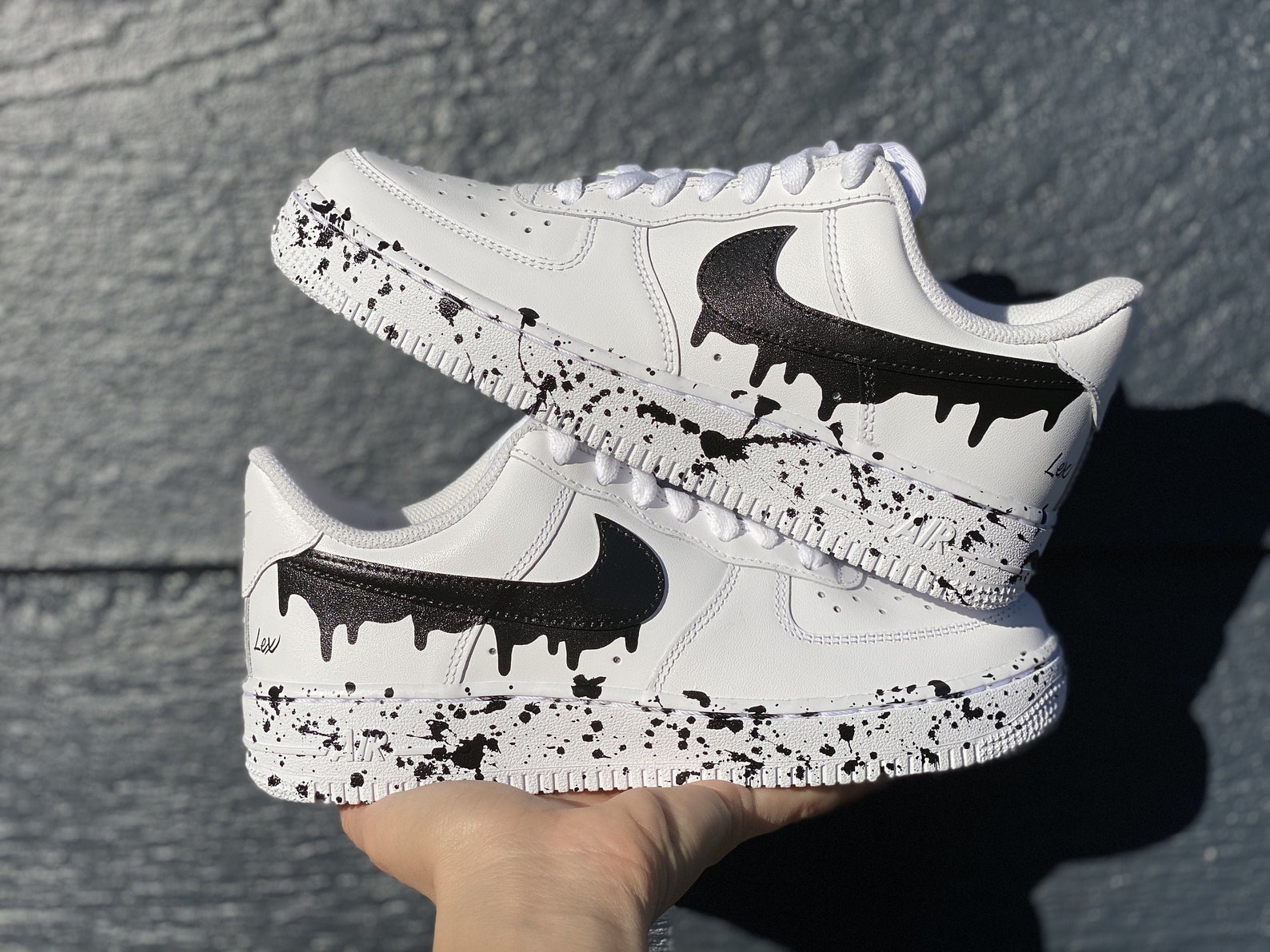 air force 1 drip swoosh
