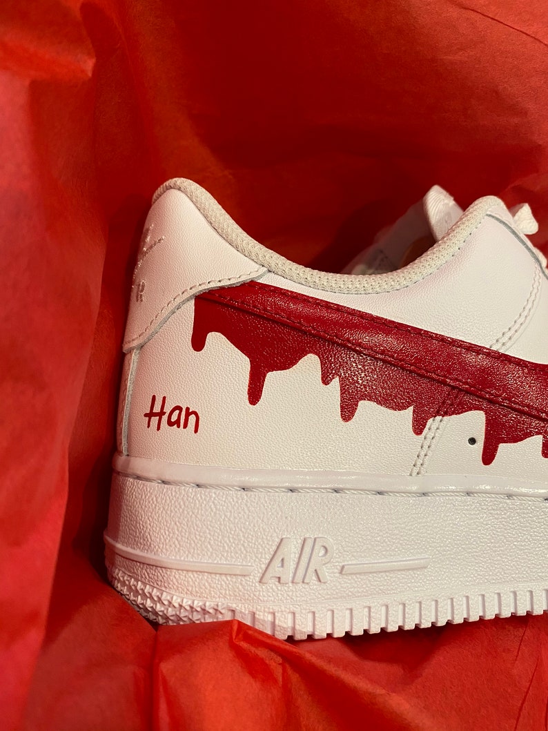 custom air force ones drip