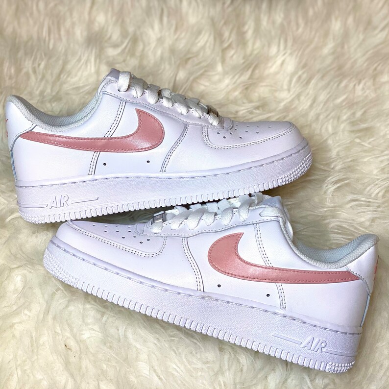 Pick Your Color Salmon Color Custom Nike Air Force Ones | Etsy Ireland