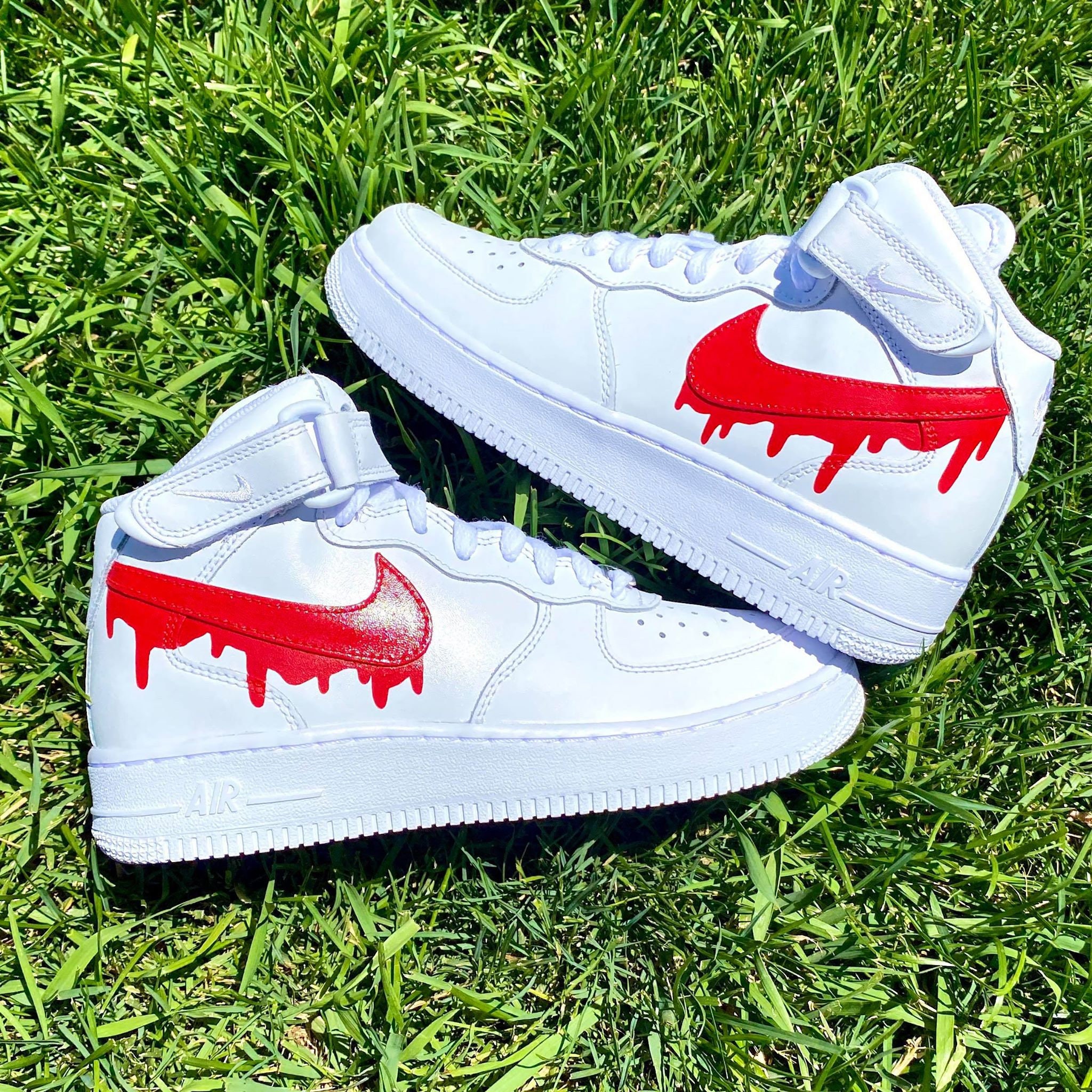 custom air force ones drip