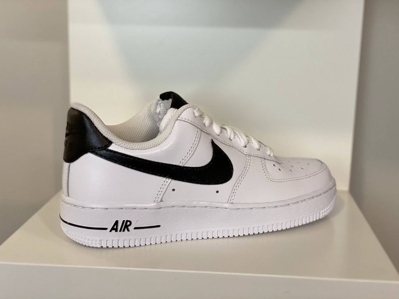 Pick Your Color Custom Nike Air Force Ones Swoosh Tongue | Etsy