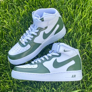 Elige tu color Custom Nike Air Force Ones Forest Green | Etsy México