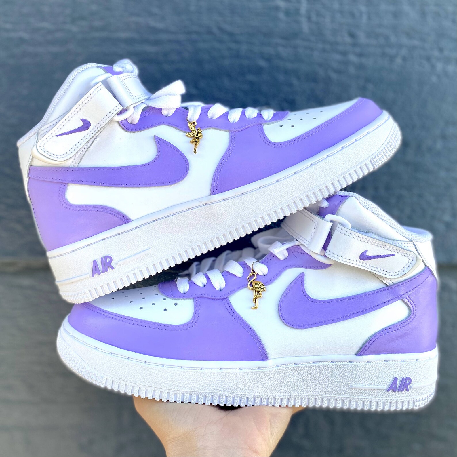 nike air force 1 purple swoosh