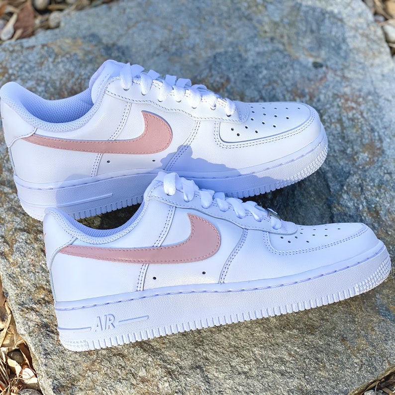 Pick Your Color Salmon Color Custom Nike Air Force Ones | Etsy