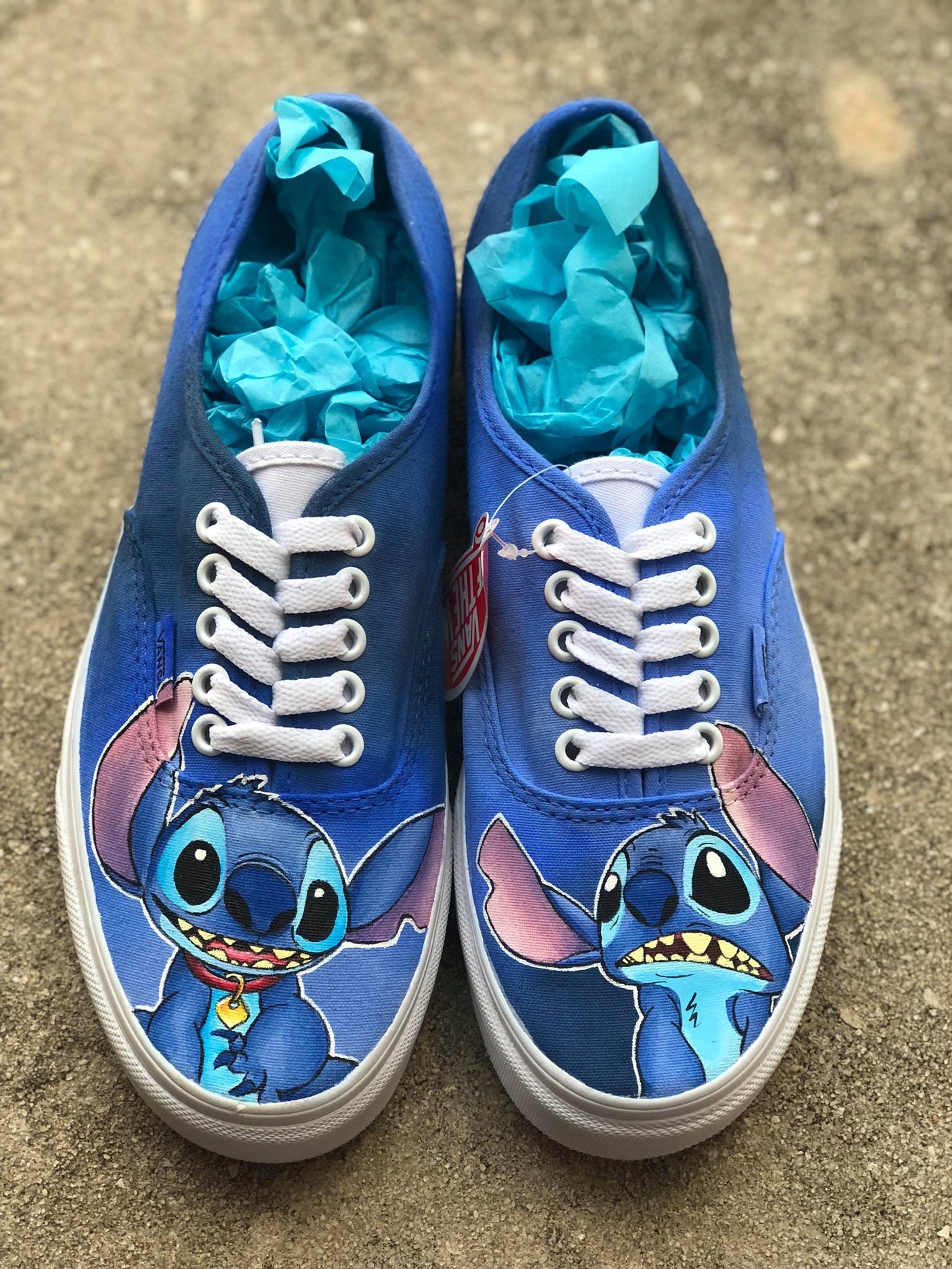 Stitch Custom painted shoes Lilo and Stitch Stitch Vans | Etsy