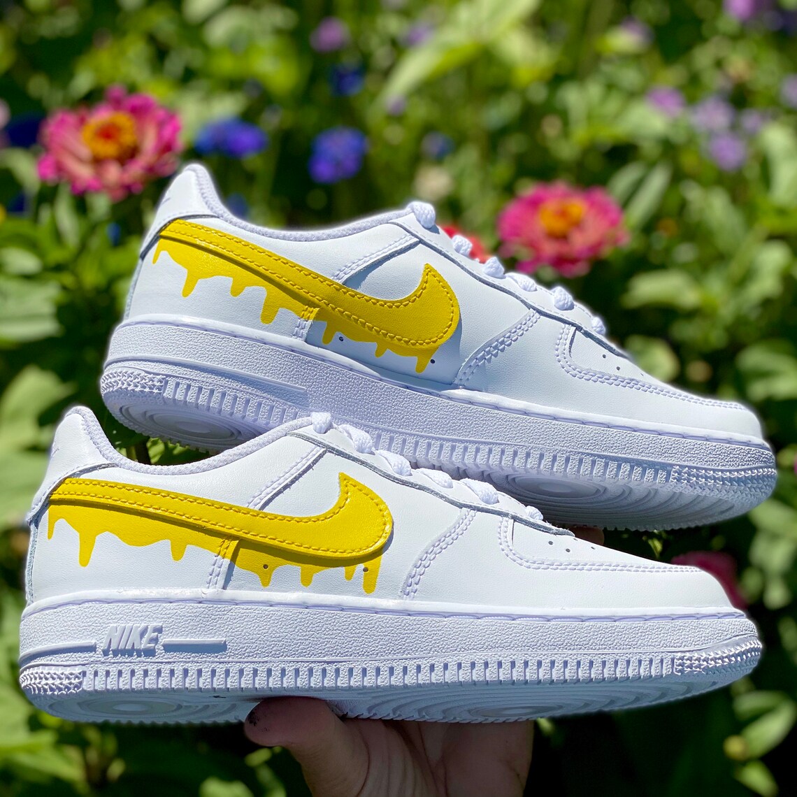 custom drip air force ones