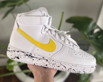 Air Force 1 Yellow Swoosh | Etsy