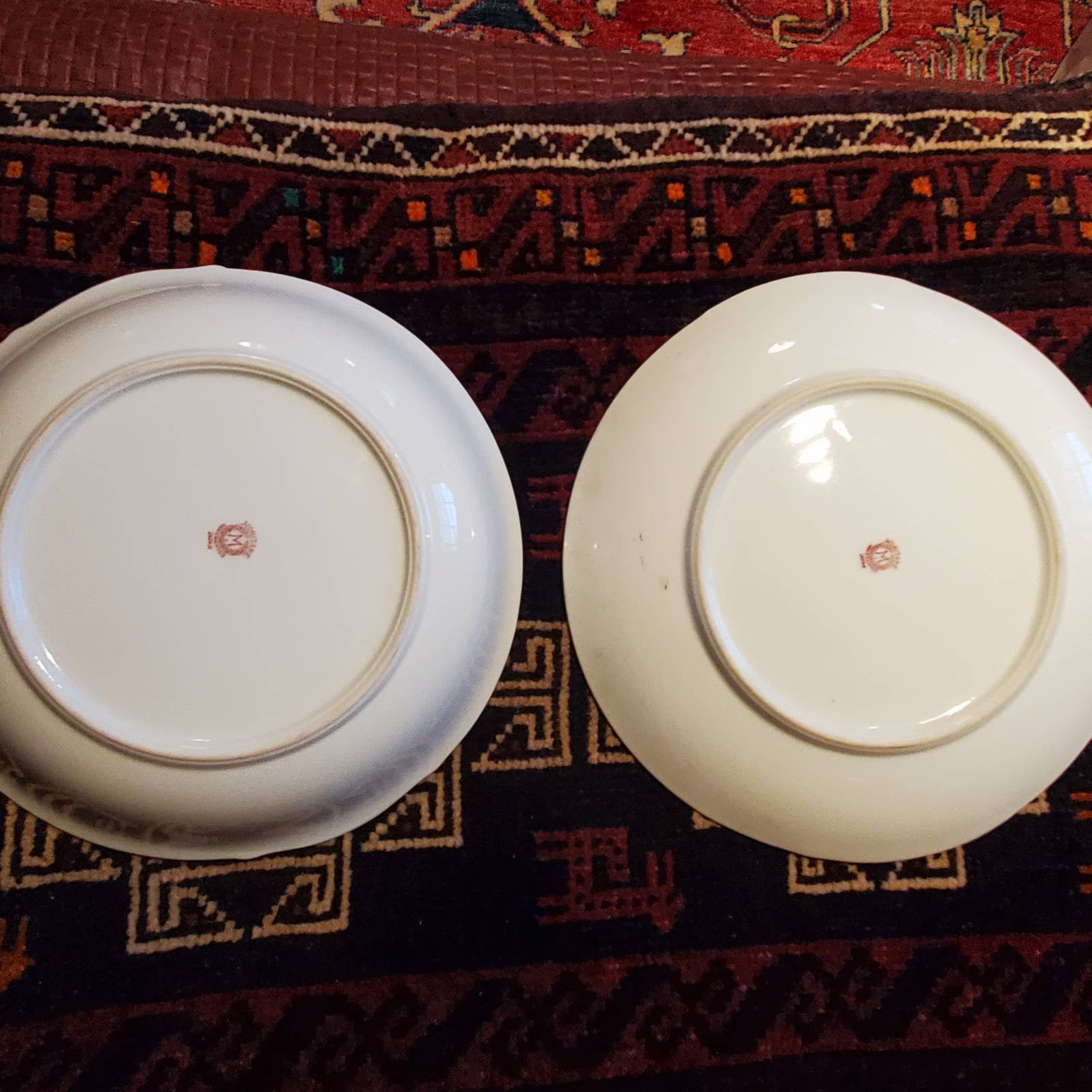 Noritake Mormura M Plate and Bowl Hand Painted Japan Mark Etsy