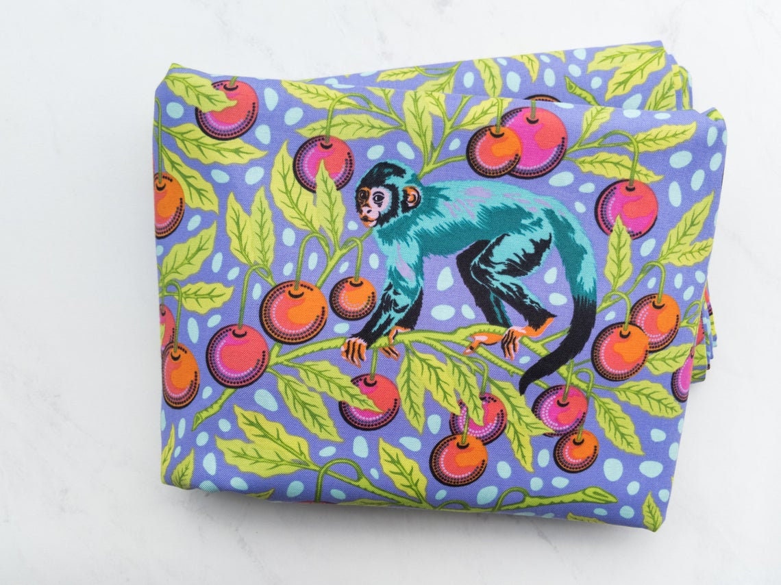 Tula Pink MONKEY WRENCH Cotton Quilting Fabric Half Yard Etsy