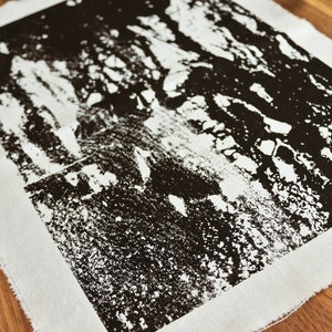 Abstrakte große Patches zum Aufnähen in schwarz weiß Bild 3
