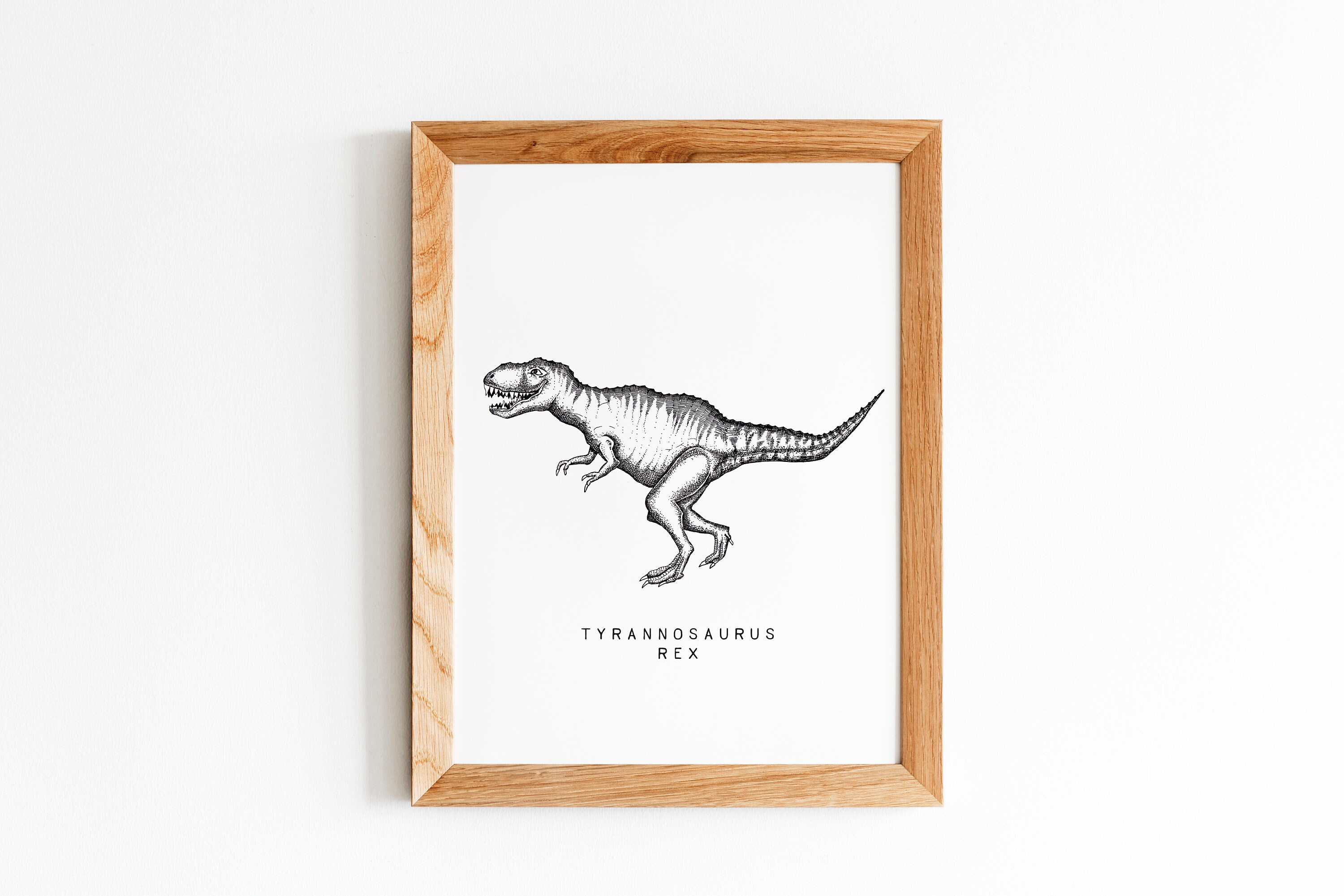Dinosaur Wall Art Print Set of 3 Prints Dino Nursery Wall Art Etsy