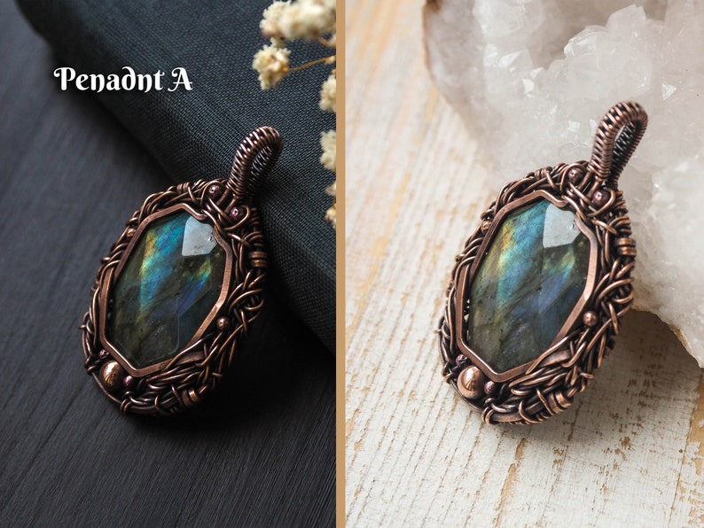 Labradorite Pendant Fantasy Jewelry For Men and Women Pendant A