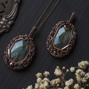 Labradorite Pendant Fantasy Jewelry For Men and Women image 5