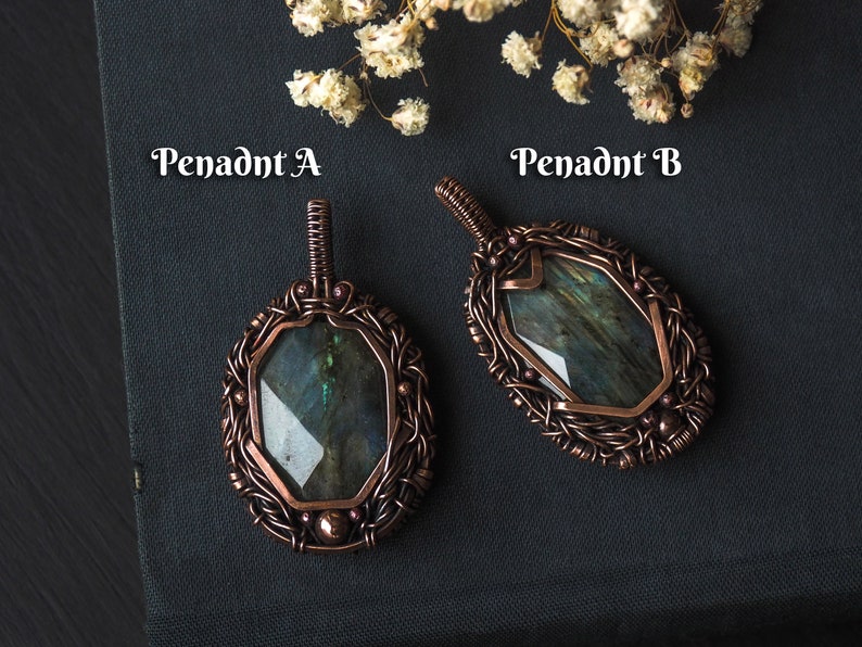 Labradorite Pendant Fantasy Jewelry For Men and Women image 2