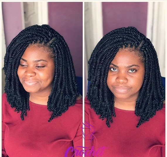 Pre Looped Hand Made Kinky Twist Spring Twist Crochet Twist Etsy