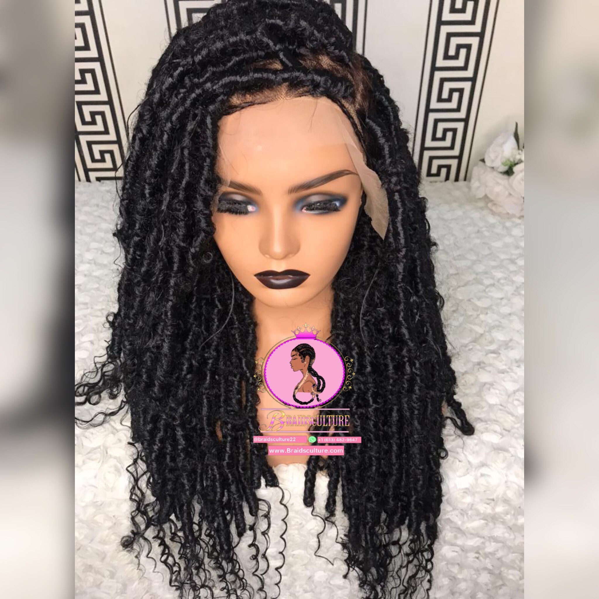 Dreadlocks Wig for Black Women Faux Locs Braided Wig Etsy UK