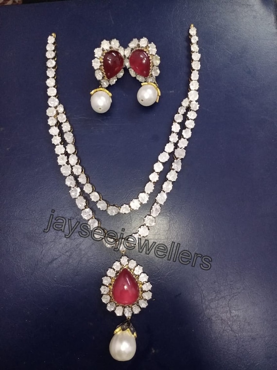Indian Ruby Necklace - Etsy