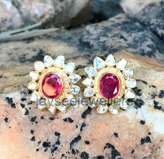 Ruby earrings best sale sale
