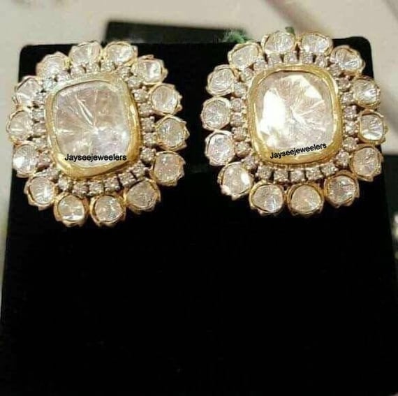 Polki cheap stud earrings