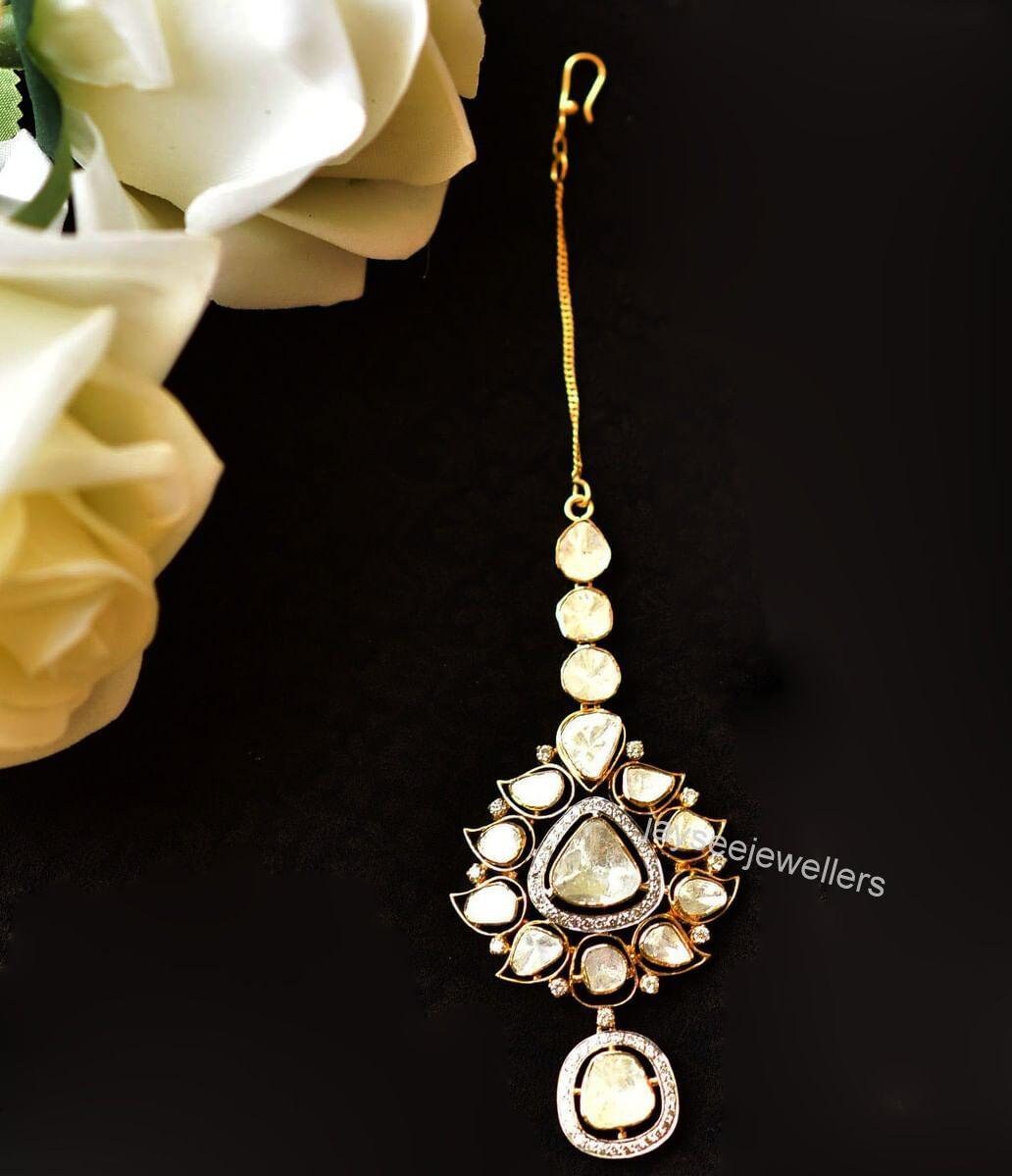 Artificial diamond maang tikka Clearance