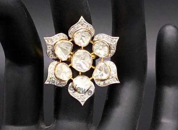 Diamond hotsell polki rings