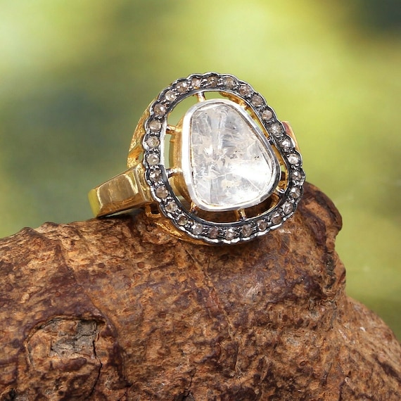 Diamond polki hotsell rings