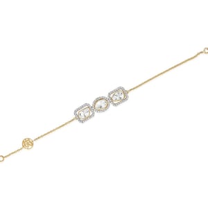 Sparkly Diamond Polki Bracelet Diamond Bracelet 925 Sterling Silver Jewelry Polki Diamond Bracelet Christmas Jewelry Gift For Her On Sale