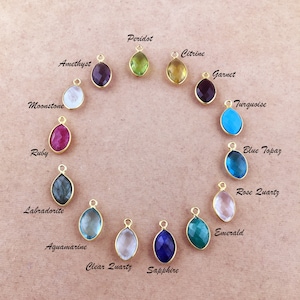 2 pcs, 12x8mm, Sterling silver Bezel Rim Birth Stone Tiny Leaf, Small Marquise Pendant Charm, 12 Months Birthstone, Tiny Jewelry For Women