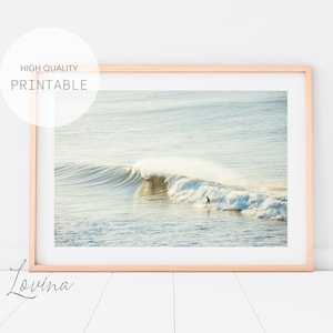 Vintage Coastal Art, Australian Coast, Australia Surf Poster, Vintage Seascape, Surfing Wall Art, Ocean Wave Photo, Waves Digital Download