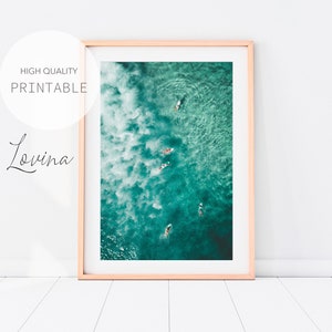 Surf Wall Art, Ocean Poster, Coastal Print, Surf Print, Beach Wall Art, Surf Poster, Coastal Poster, Printable Ocean Print, Digital Download