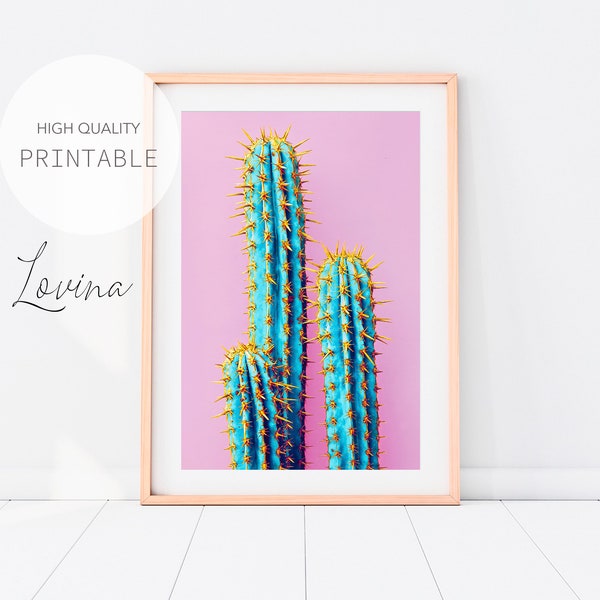 Cactus Print Etsy
