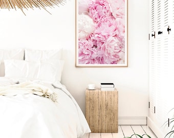 Peonies Wall Art, Peony Print, Peonies Poster, Blush Pink Floral Print Art, Peony Photography, Pink Peony Wall Art Print, Peony Digital Art