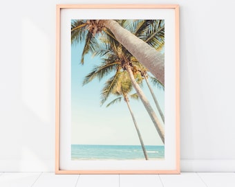 Palm Tree Print, Beach Wall Art, DIGITAL DOWNLOAD, Palm Beach Photo, Tropical Poster, Hawaii Print, Palms Wall Art, Coastal Decor