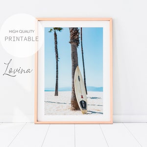 Surfboard Print, Surf Beach Print, DIGITAL DOWNLOAD, Surf Photography Art, Surfing Poster, Surf Print, Surfboard Wall Art, Surf Beach Poster