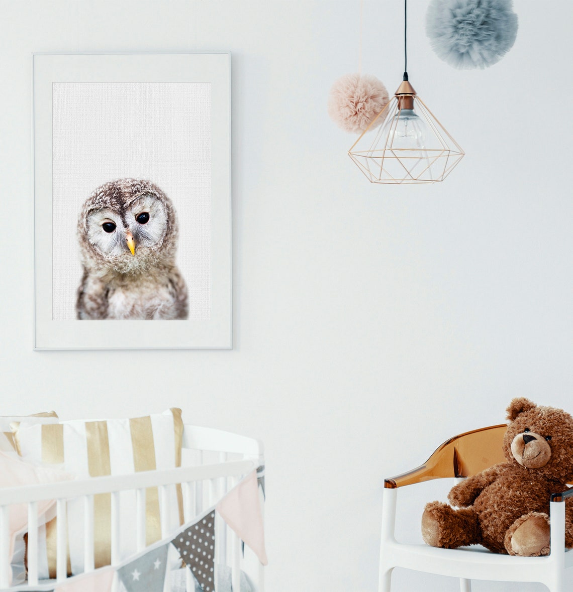 Owl Print Woodland Nursery Wall Art Owl Nursery Decor - Etsy