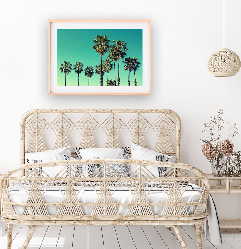 Palm Trees Tropical Wall Art Palm Tree Photo Print Printable Etsy