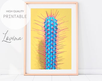 Modern Cactus Art, Digital Succulent Print, Cactus Digital Print, Cacti Photography, Mexican Wall Art, Large Cactus Poster, Digital Download