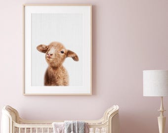 Lamb Print Nursery, Farm Animal Nursery Print, Sheep Print, Farm Animals, Lamb Nursery Decor, Farm Animal Prints, Farmhouse Kids Room Decor