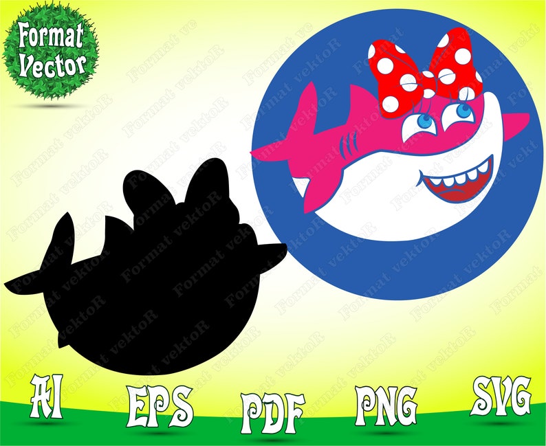 Download Baby Shark svg File Bundle Family Shark imprimable Family ...